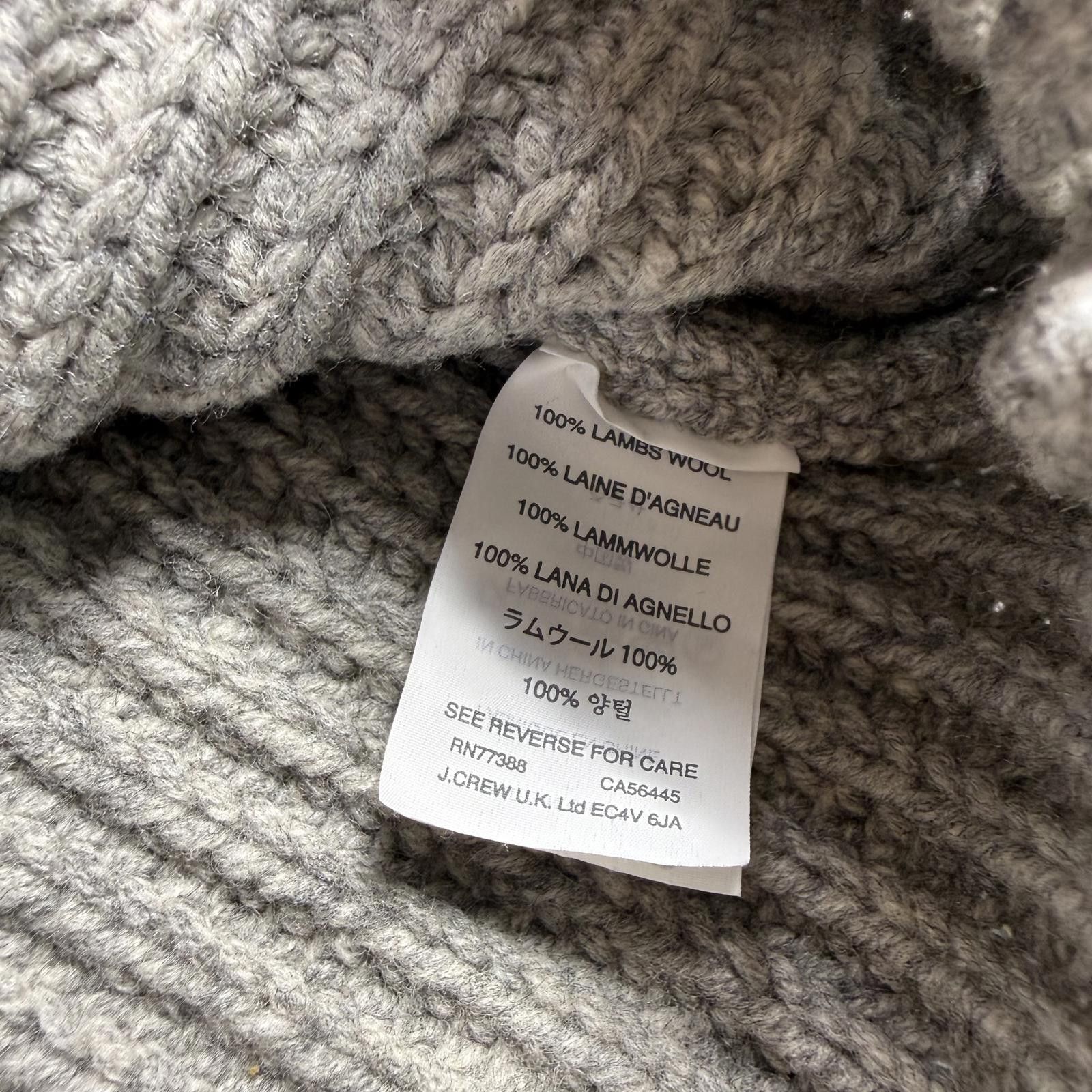 J.Crew J-Crew Sweater Women's S Grey 100% Lambswool Heavy Size S / US 4 / IT 40 - 3 Thumbnail