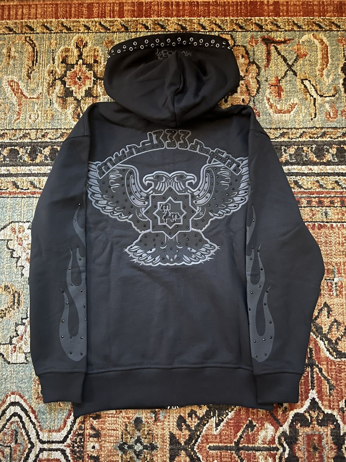 MURD333R.FM  BLACK/WHITE LA LC333 HOODIE