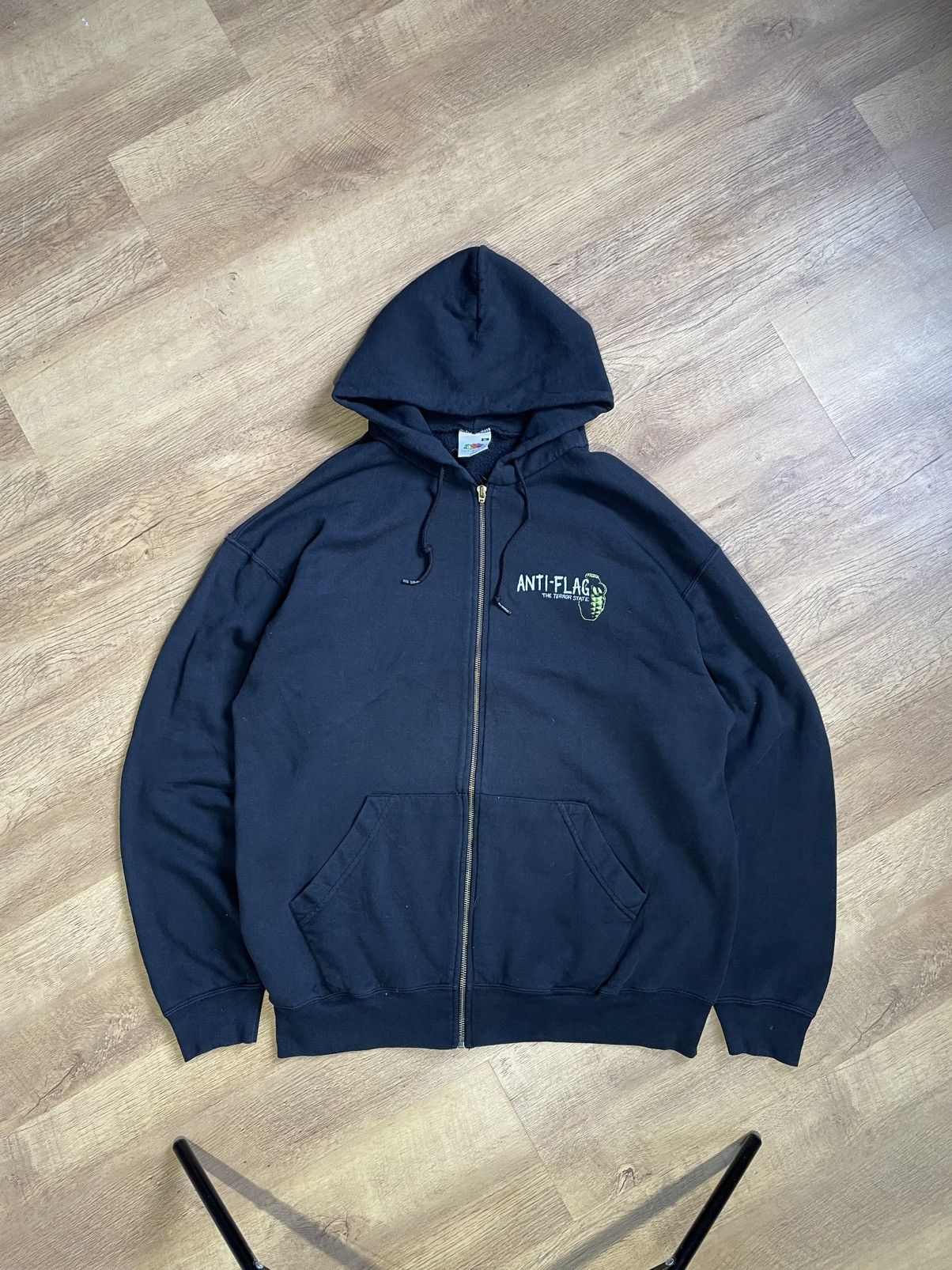 Vintage Vintage Rare Anti-Flag The Terror State 00s Merch Zip Hoodie Size US XL / EU 56 / 4 - 5 Thumbnail