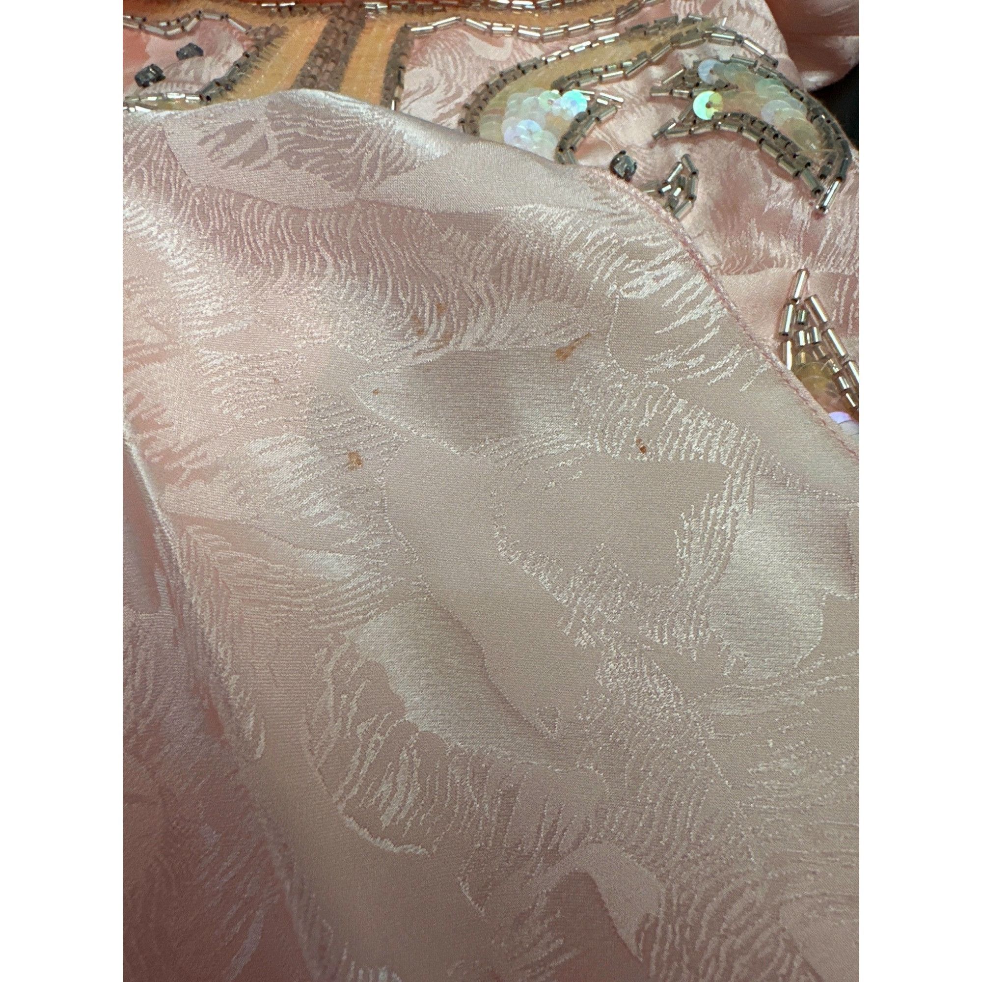 Other All Silk Vintage Dress by Spencer Jeremy 8 Pink Sequin Beade Size M / US 6-8 / IT 42-44 - 17 Thumbnail
