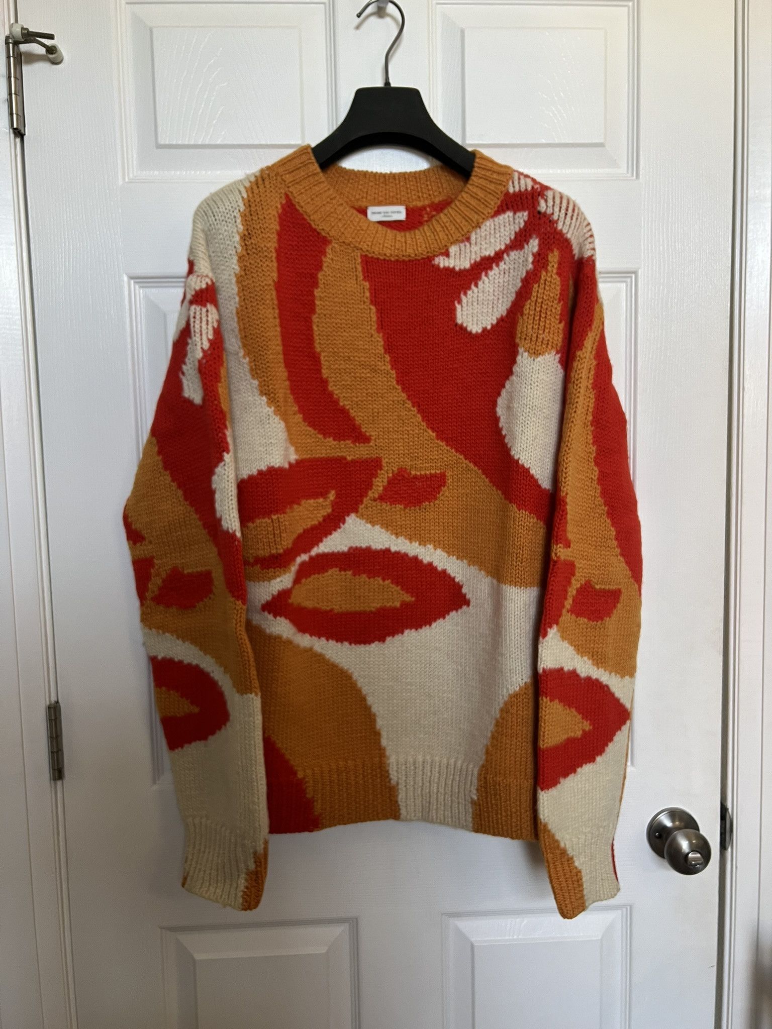 Dries Van Noten Dries Van Noten Floral Intarsia Knit Wool Sweater sz M Size US M / EU 48-50 / 2 - 1 Thumbnail