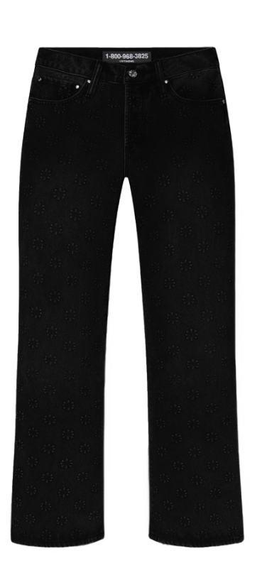 LOSTSHDWS Emboss Baggy Denim 