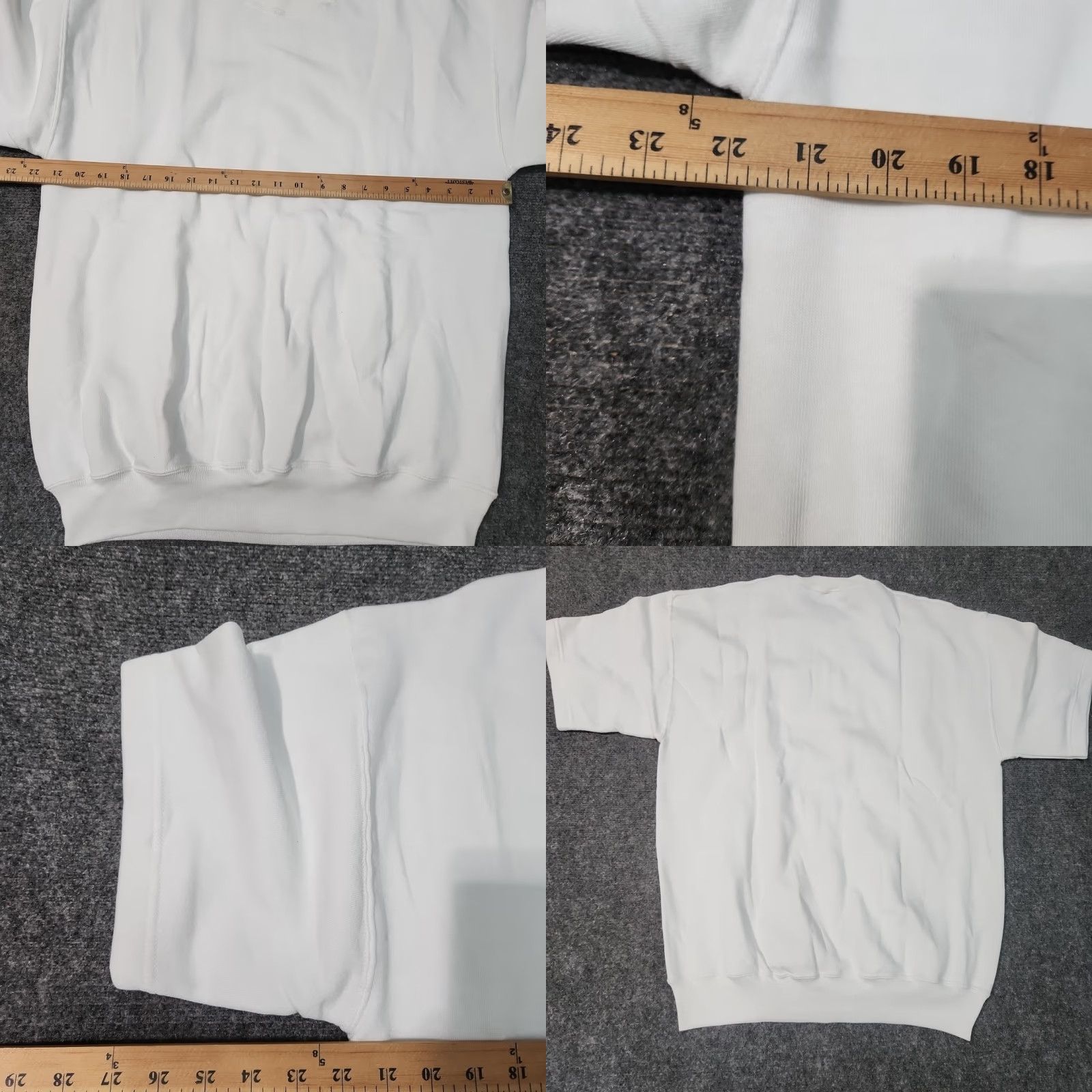 Jerzees VINTAGE Jerzees Sweatshirt Plain White Crewneck Men XL Short Sleeve Sporty 90s USA College Classic Size US XL / EU 56 / 4 - 8 Thumbnail