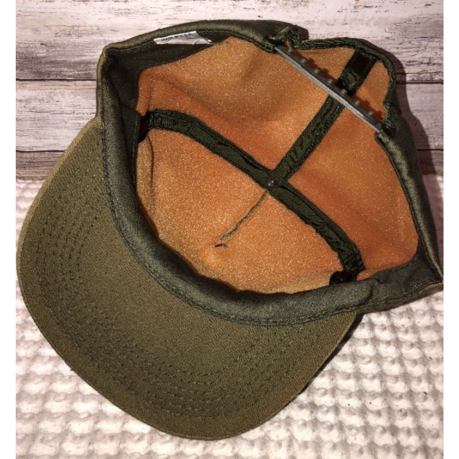 Vintage VINTAGE NRA Hat Snapback Green Adjustable Proud United Strong Men’s/Boys? Size ONE SIZE - 4 Thumbnail