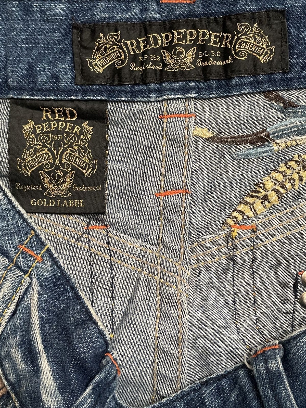 If Six Was Nine × Japanese Brand Vintage Japanese Brand Red Pepper Jeans 1990s Size US 31 - 8 Thumbnail