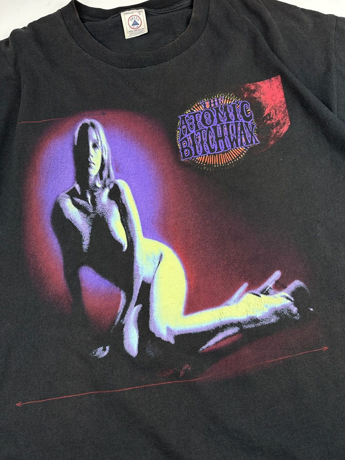 Vintage Naked Sexy Girl nude pornstar atomic bithwax stoner rock tee Size US XL / EU 56 / 4 - 3 Thumbnail