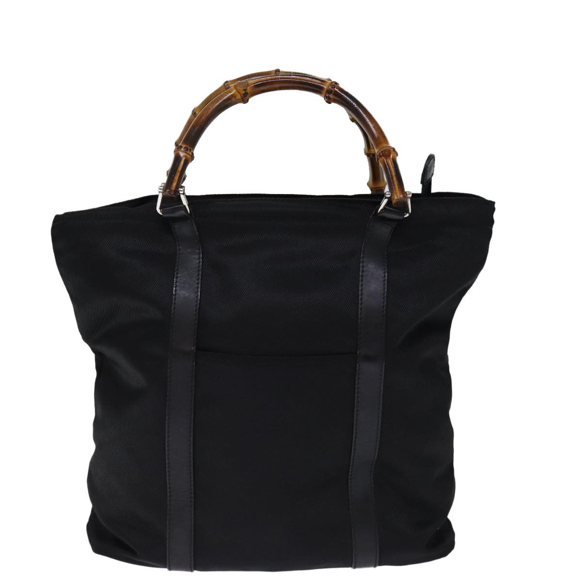 Gucci Bamboo Black Synthetic Handbag (Pre-Owned) Size ONE SIZE - 1 Thumbnail