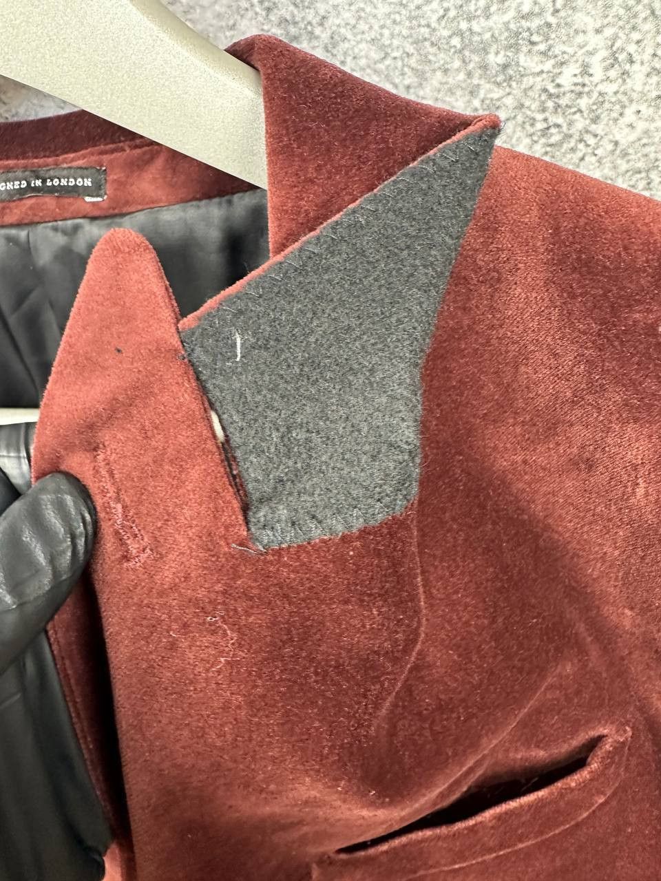 Reiss RRP $400 Reiss Apsara Tailored Single-Breasted Velvet Blazer Size 36R - 12 Thumbnail