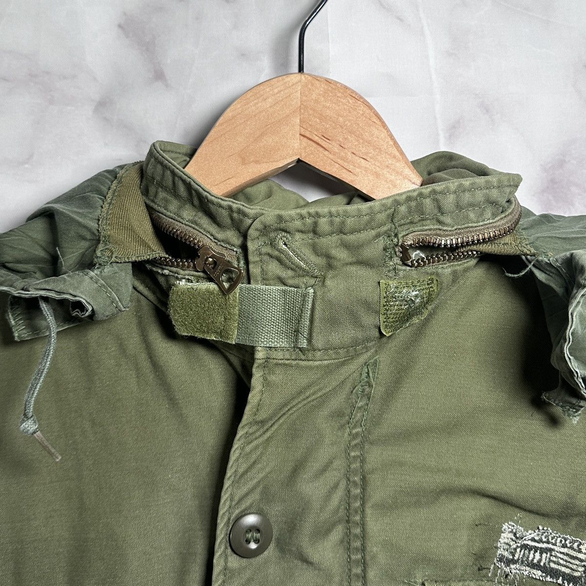 Vintage Reworked U.S. Military M65 Green Field Coat Size US S / EU 44-46 / 1 - 7 Thumbnail