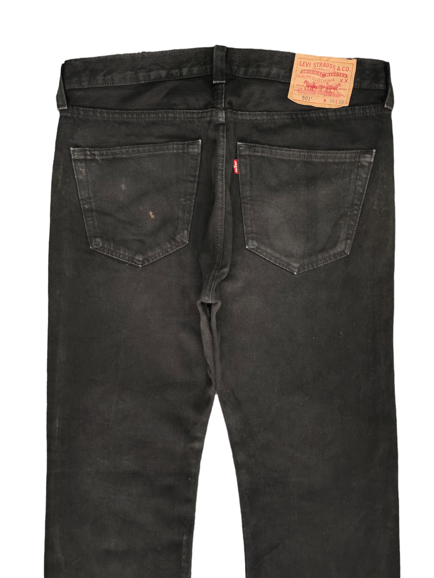 Levi's Vintage Clothing Size 34x31 Vintage Levis 501 Super Black Jeans Distressed Size US 34 / EU 50 - 12 Thumbnail