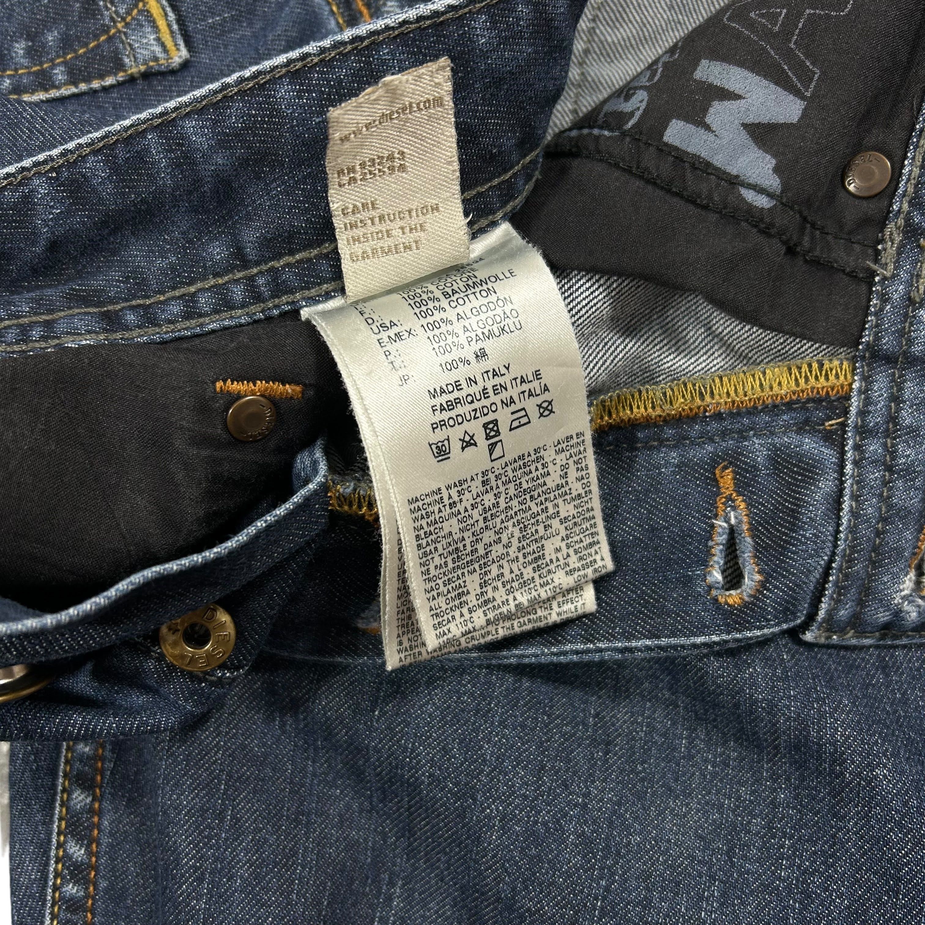 Diesel Diesel Larkee Regular Straight Blue Denim Jeans Size W32L32 Size US 32 / EU 48 - 8 Thumbnail
