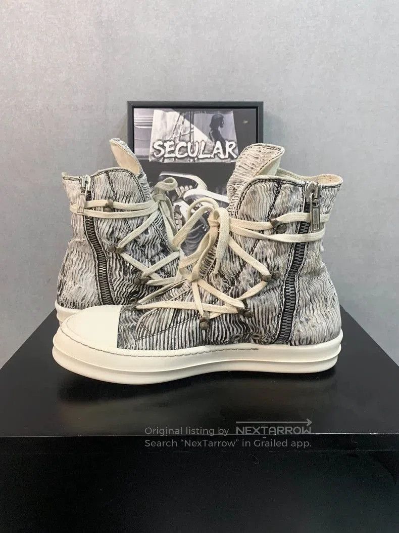 Rick Owens Rick Owens Black and White High. Size US 9 / EU 42 - 6 Thumbnail