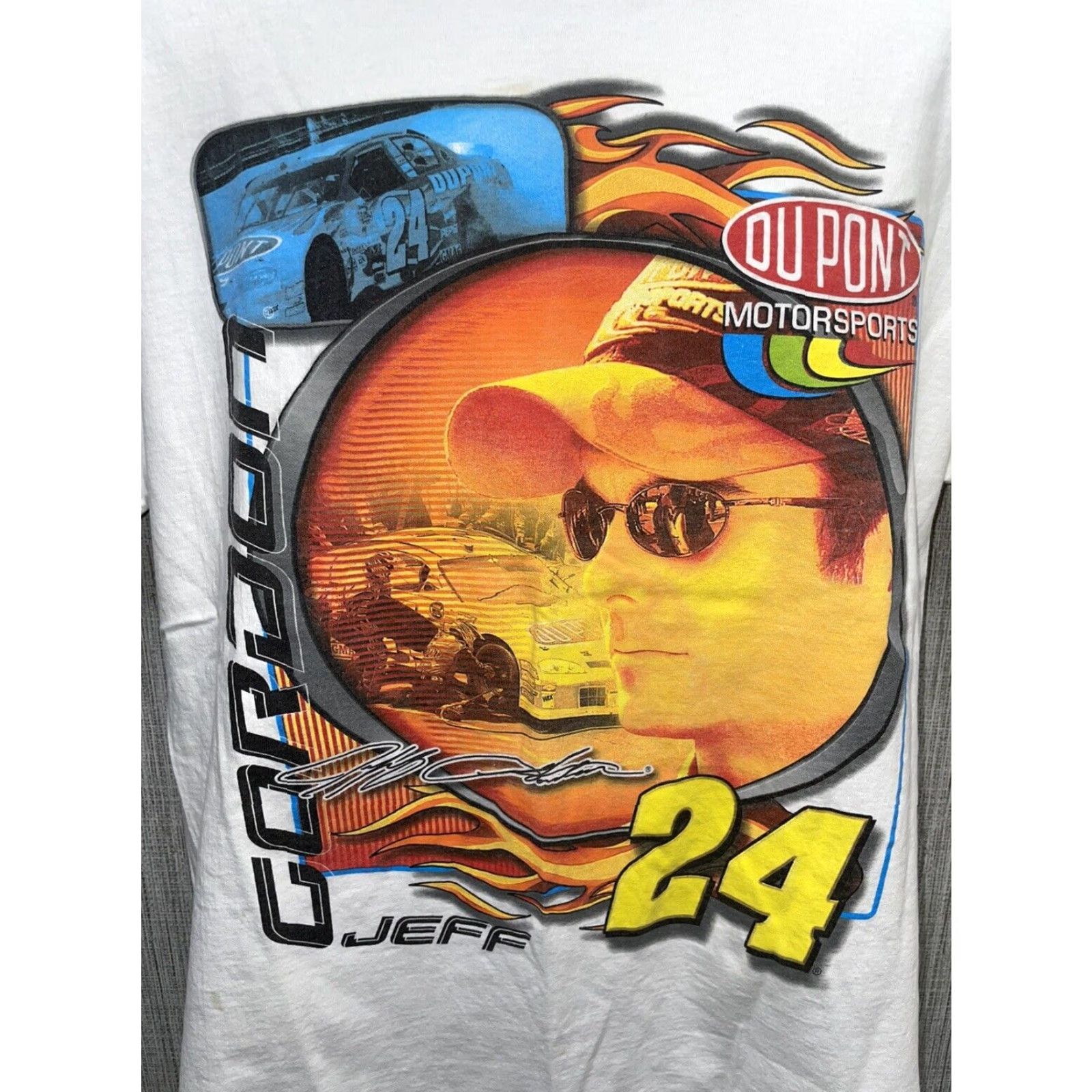 Vintage VINTAGE Jeff Gordon graphic Tee White Graphic T-Shirt Mens L Size US L / EU 52-54 / 3 - 4 Thumbnail