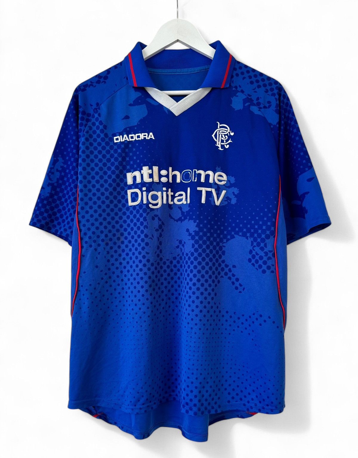 Diadora × Vintage Rangers Scotland 2003/2004 Diadora Home Shirt Men's Size L Size US L / EU 52-54 / 3 - 1 Thumbnail