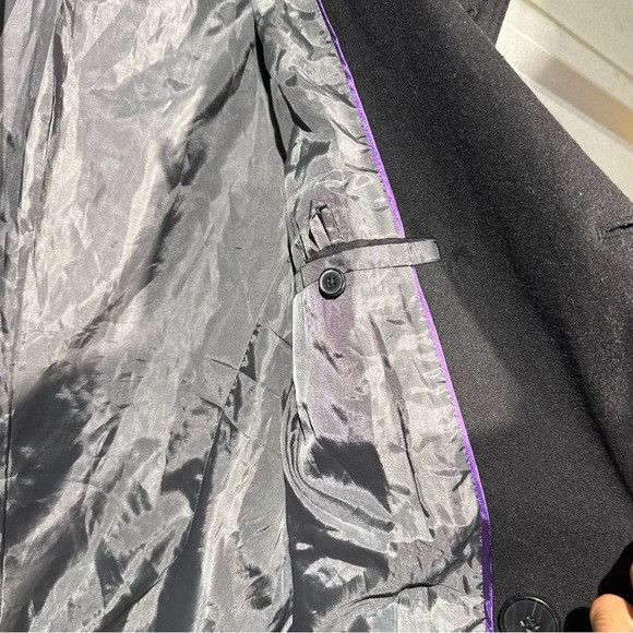 I.N.C INC INTERNATIONAL CONCEPTS OVERSIZED TRENCH COAT BLACK SZ M Size M / US 6-8 / IT 42-44 - 4 Thumbnail