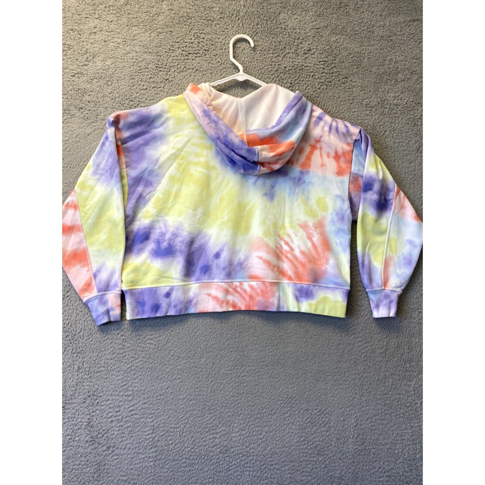 Nike Nike Women's Tie Dye Cropped Hoodie Sweatshirt M Pastel Multicolor Activewear Casual Size M / US 6-8 / IT 42-44 - 7 Thumbnail