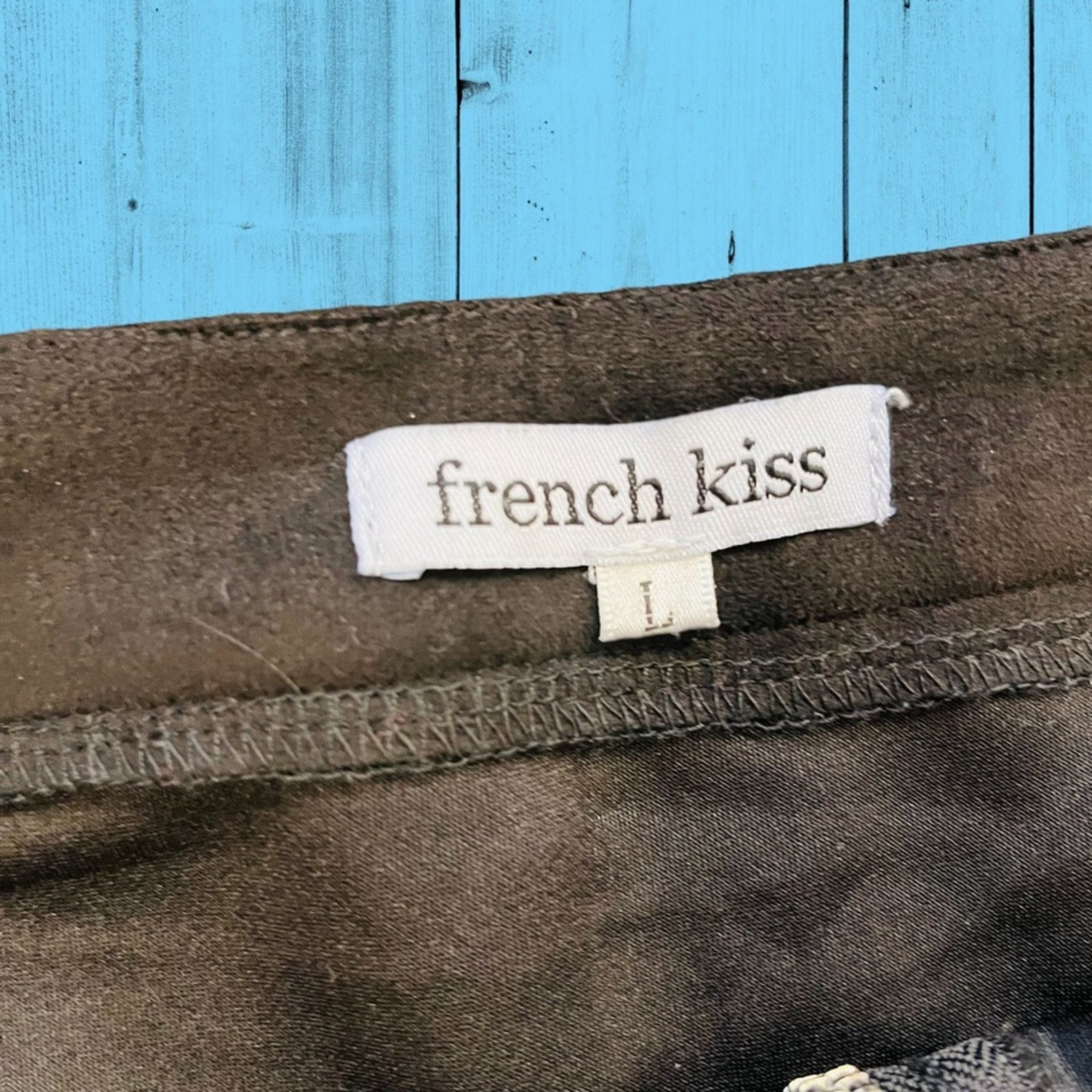 Other French Kiss Skirt Women's Large Zip Up Y2K Goth Mini Witchy Size 31" - 3 Thumbnail