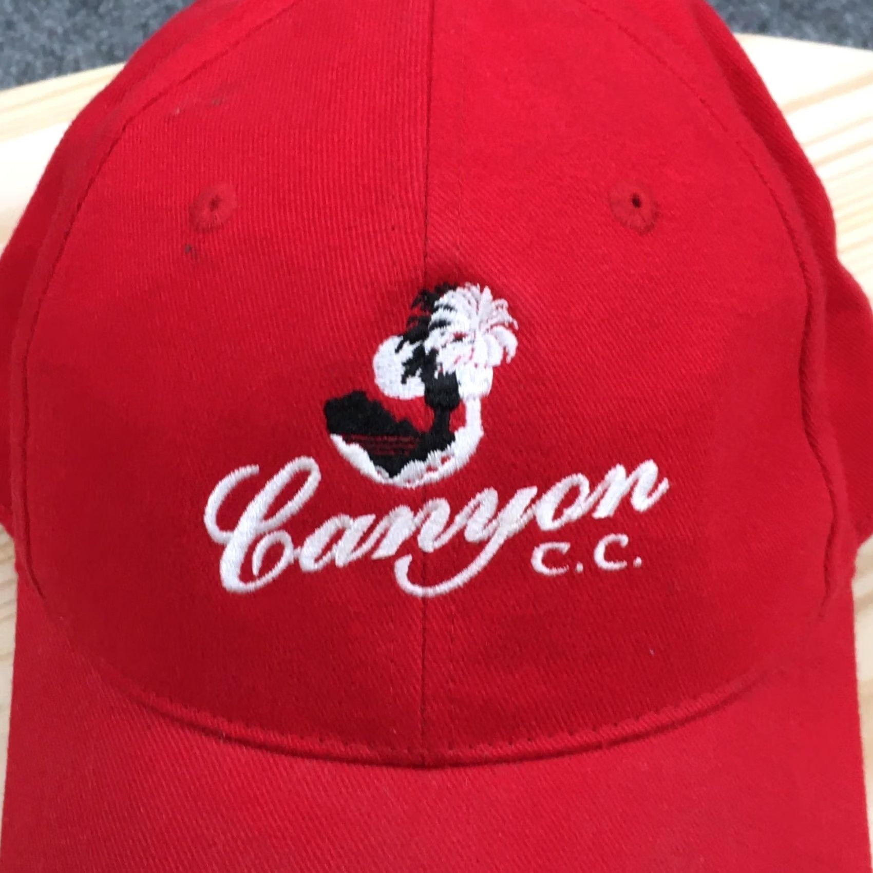 Imperial Imperial Canyon Baseball Cap Hat Cotton Embroidered Logo Red White One Size Mens Cap Size ONE SIZE - 3 Thumbnail