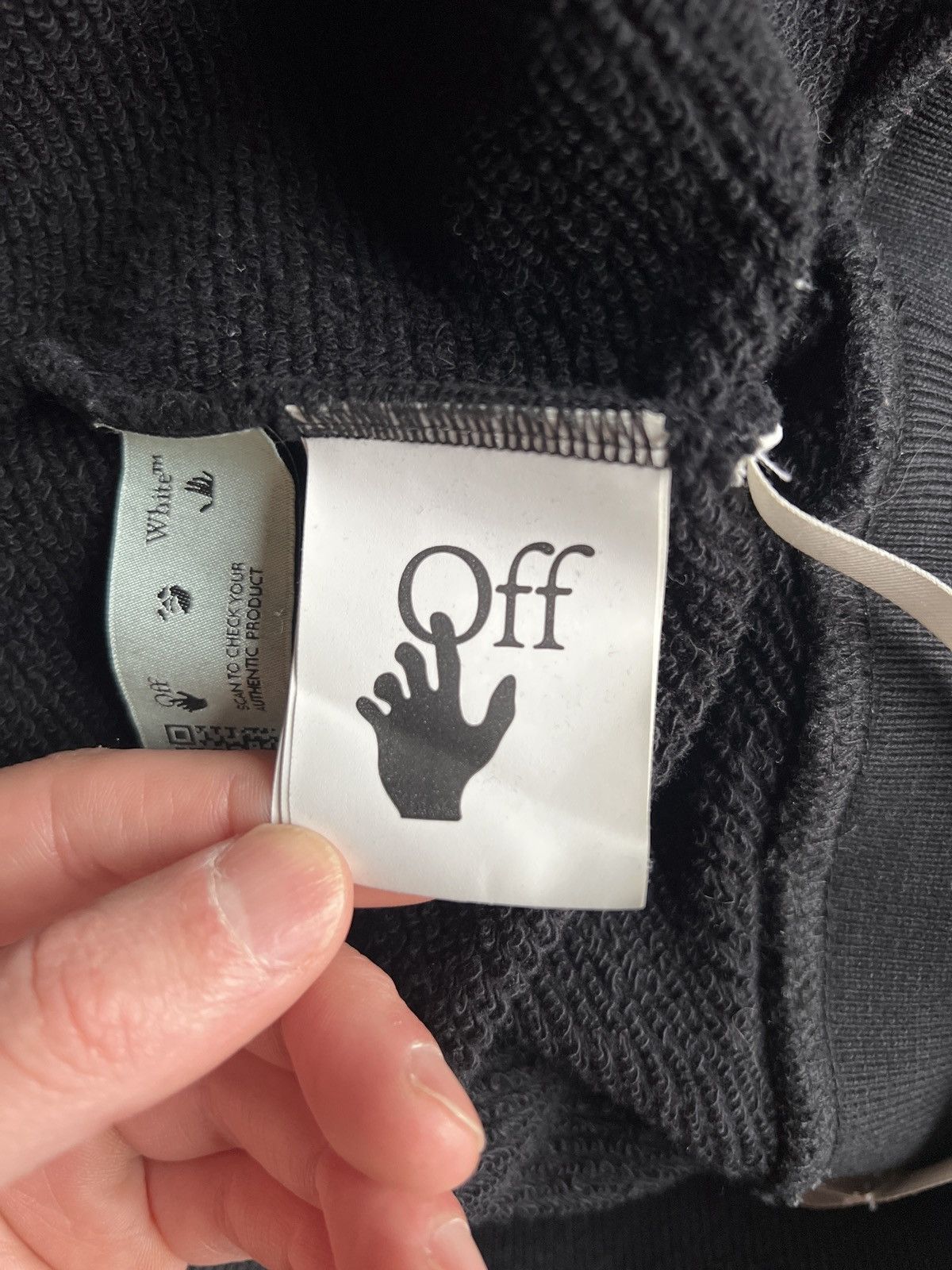 Off-White OFF-WHITE Swimming Man Logo Hoodie Size US XXL / EU 58 / 5 - 10 Thumbnail