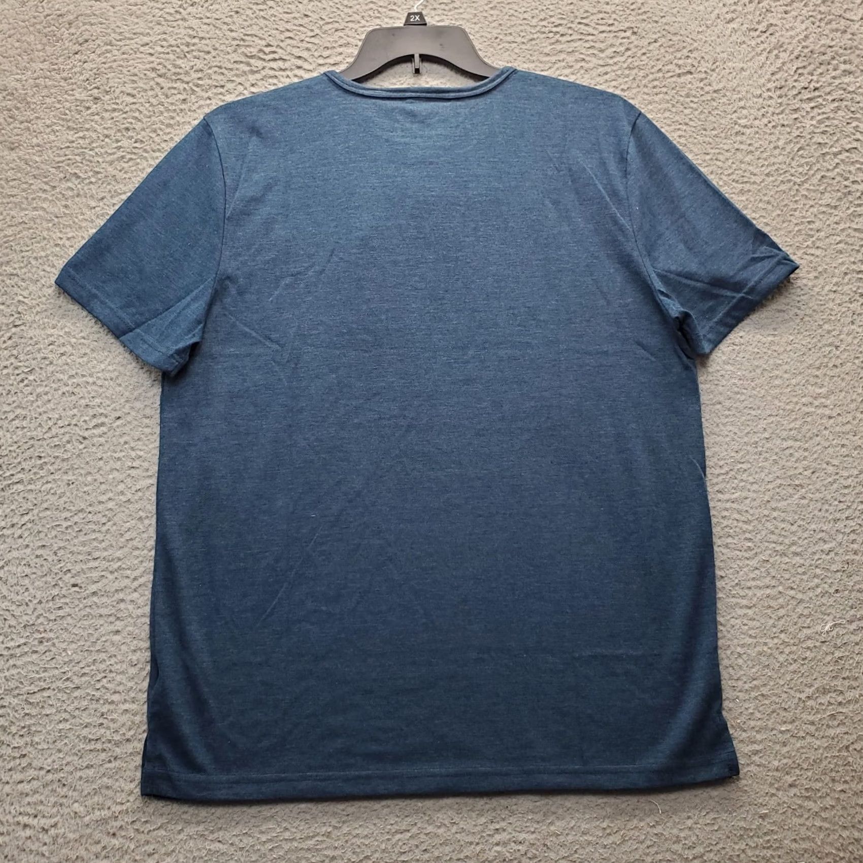 Avalanche Avalanche Mens Blue Henley Tee Shirt 2 Button Short Sleeve with Chest Patch L Size US L / EU 52-54 / 3 - 2 Thumbnail