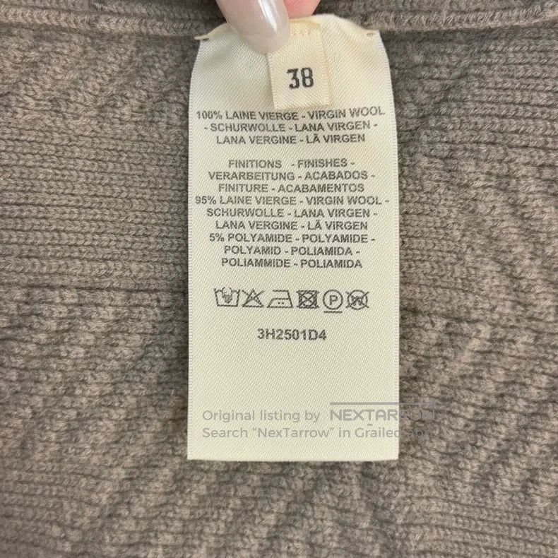 Hermes Hermes Heather Taupe Twill Wool Vest Skirt Size XS / US 0-2 / IT 36-38 - 6 Thumbnail