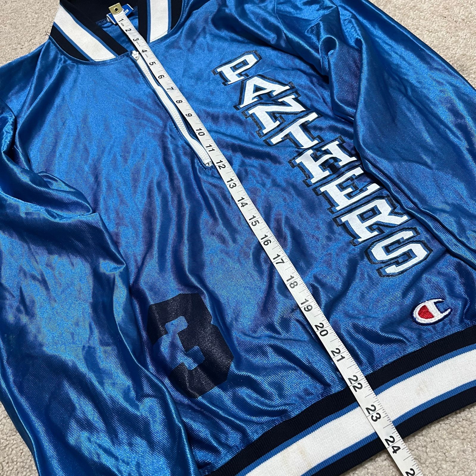 Champion Vintage Champion Carolina Panthers Silk Varisty Jacket Small Size US S / EU 44-46 / 1 - 5 Thumbnail