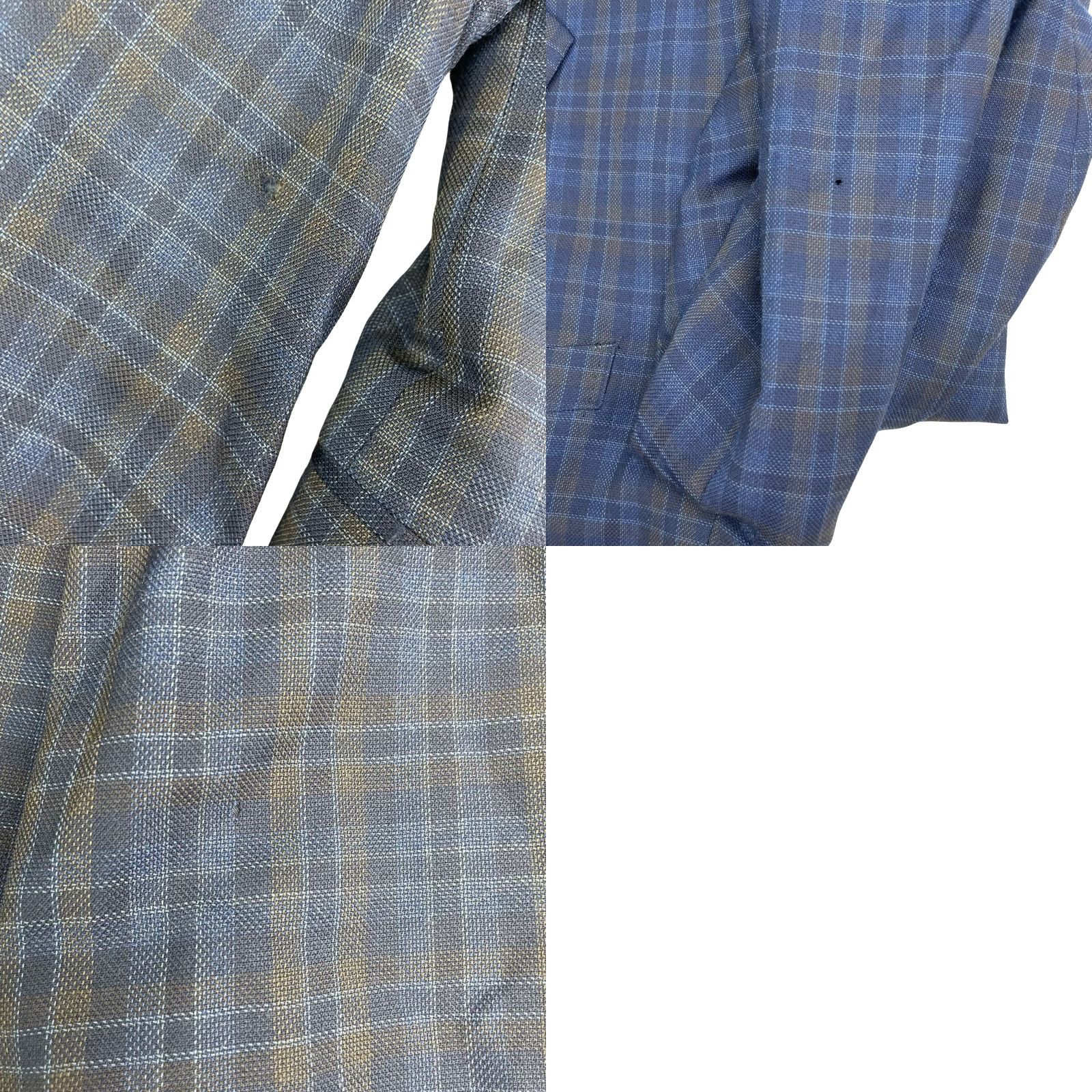 Brooks Brothers Brooks Brothers Men's Bespoke Madison Zignone Wool Blazer Navy/Brown Plaid 42R Size 42R - 10 Thumbnail