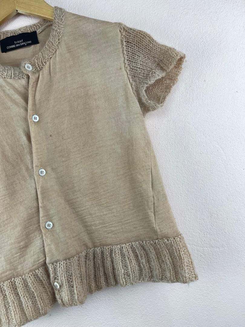 Tricot Comme des Garcons AD1999 Rei Kawakubo Wool Knit Top Size XS / US 0-2 / IT 36-38 - 4 Thumbnail