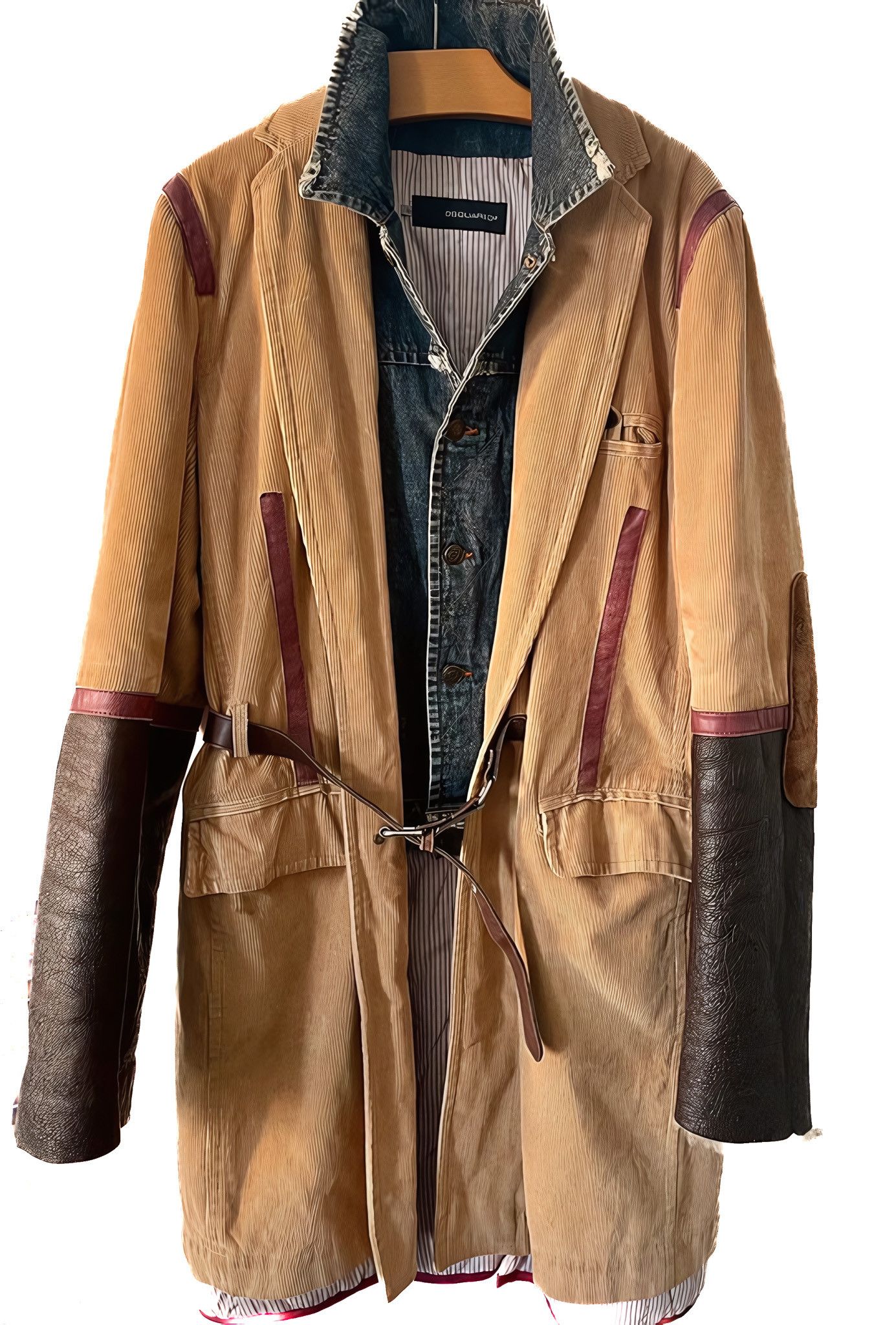 Dsquared2 LEATHER SLEEVES HEAVY COAT Size US M / EU 48-50 / 2 - 1 Thumbnail