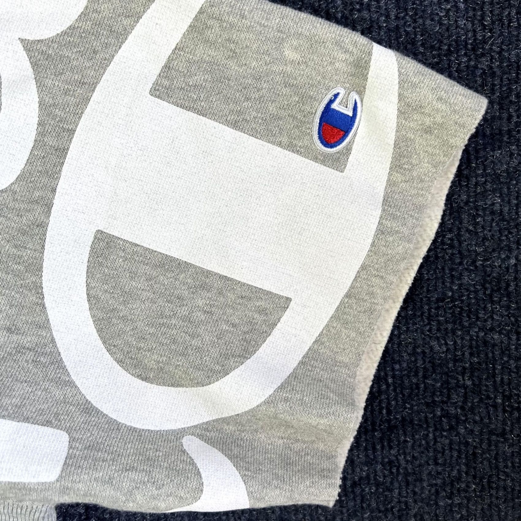 Champion Champion Reverse Weave Sweatshirt Mens Large Gray Short Sleeve Script Logo Size US L / EU 52-54 / 3 - 3 Thumbnail