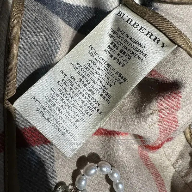 Burberry Burberry Khaki Wool Long Coat for Women. Size S / US 4 / IT 40 - 7 Thumbnail