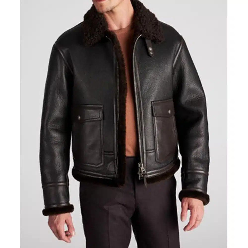Tom Ford o1loc1c1024 TFL991 Shearling Short Coat in Black Size US L / EU 52-54 / 3 - 2 Thumbnail