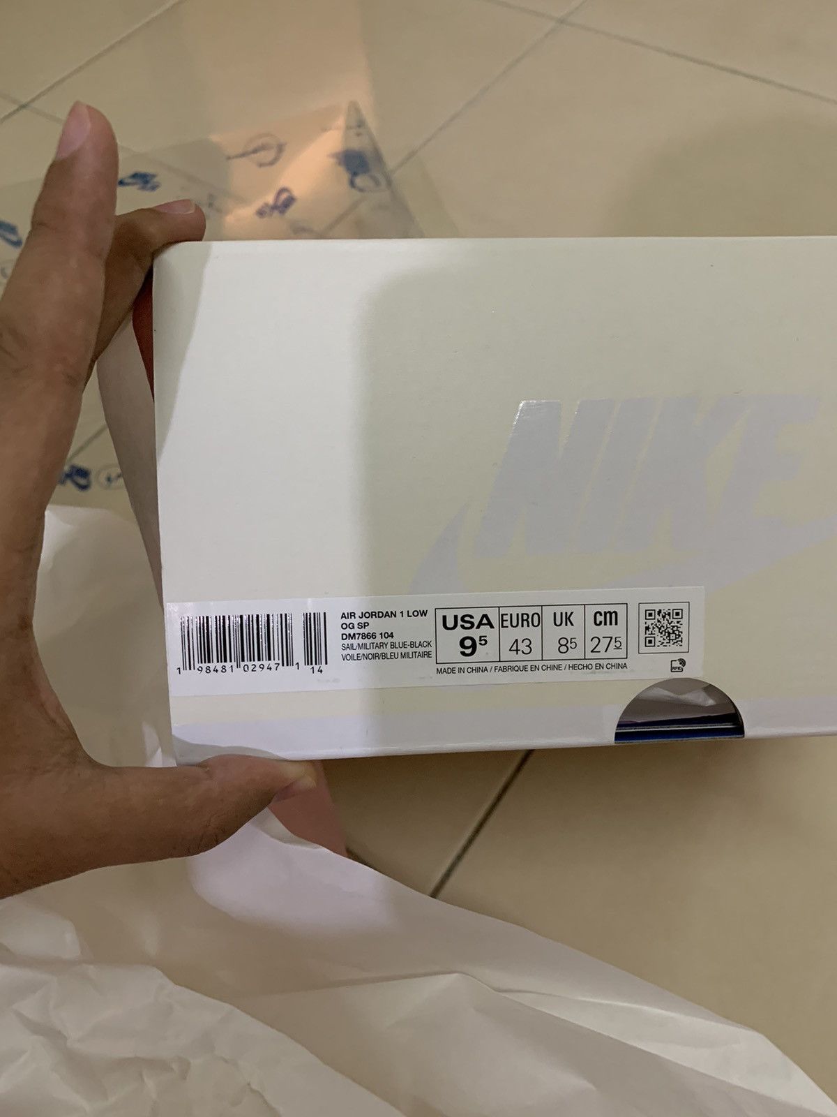Nike × Travis Scott Air Jordan 1 Low Og X Travis Scott X Fragment 2.0 Size US 9.5 / EU 42-43 - 10 Thumbnail