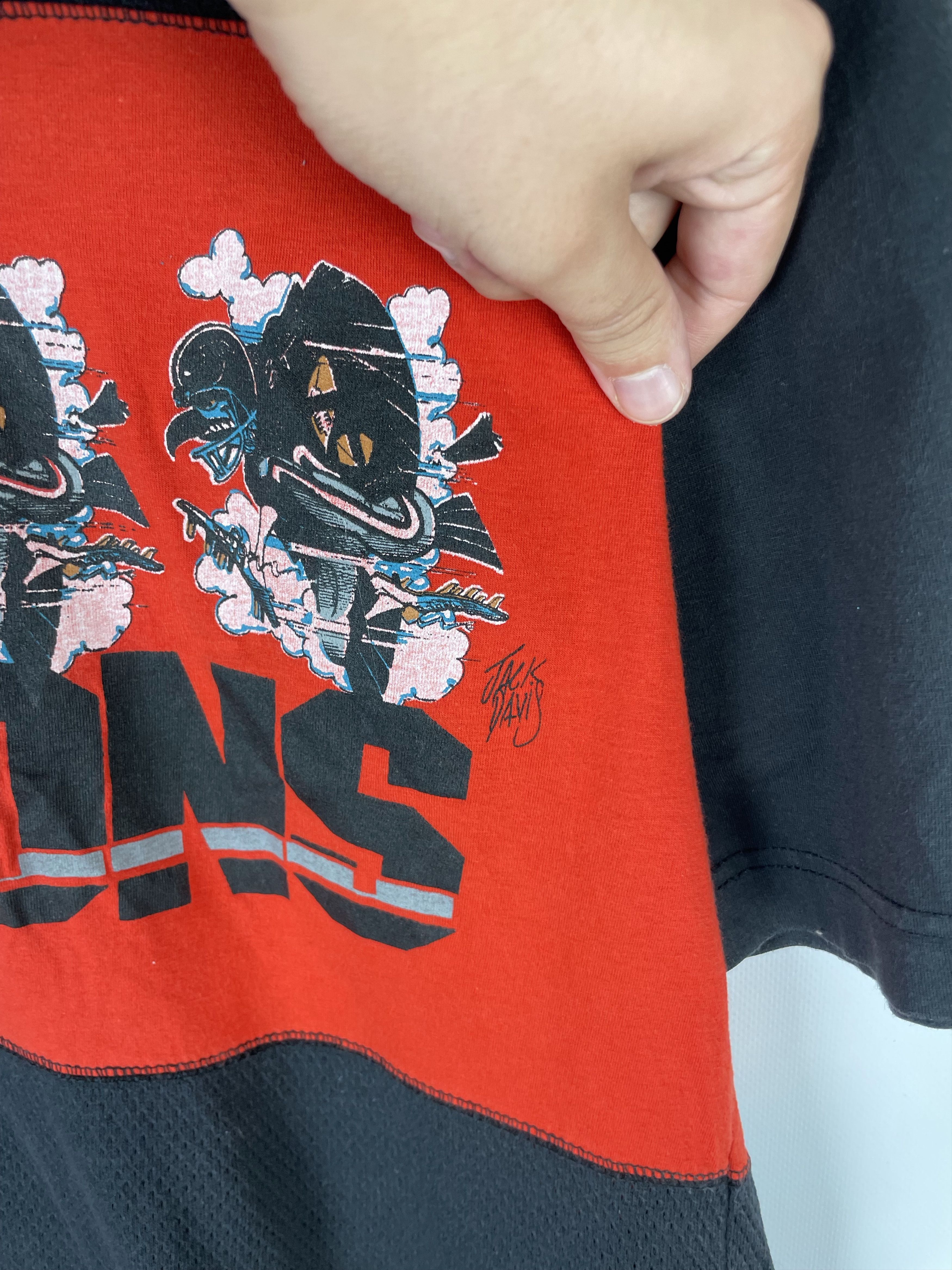 NFL 1988 Jack Davis Atlanta Falcons Nutmeg Tee Size US L / EU 52-54 / 3 - 6 Thumbnail