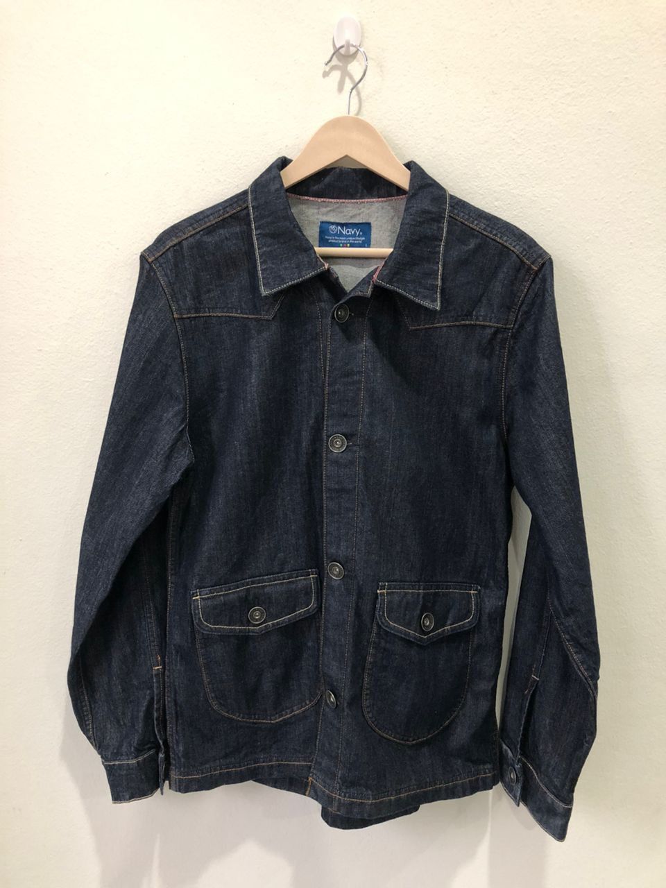 Navy denim platinum