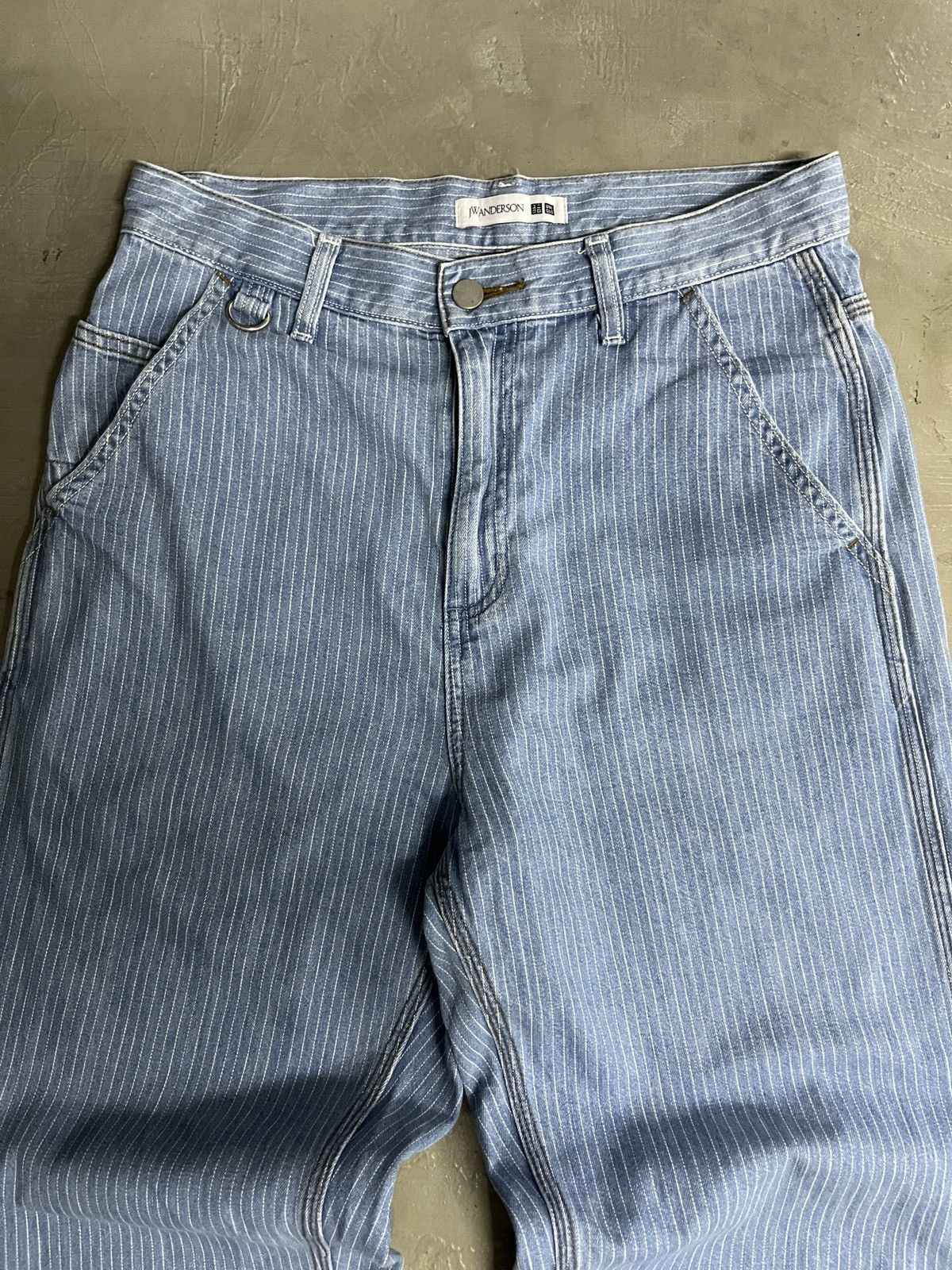 JW Anderson Pinstripe J.W. Anderson Uniqlo Hickory Carpenter Style Pant Size US 30 / EU 46 - 1 Thumbnail