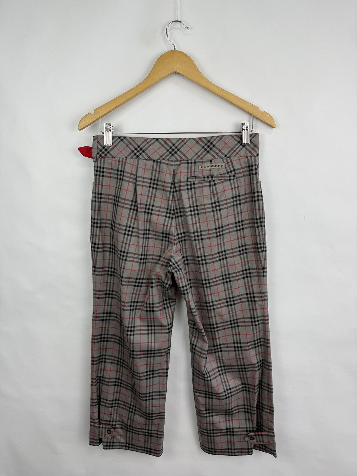 Burberry 🇬🇧 Vintage 90s Barberry Golf Nova Women Pants Rare Retro Hype Size 28" / US 6 / IT 42 - 8 Thumbnail