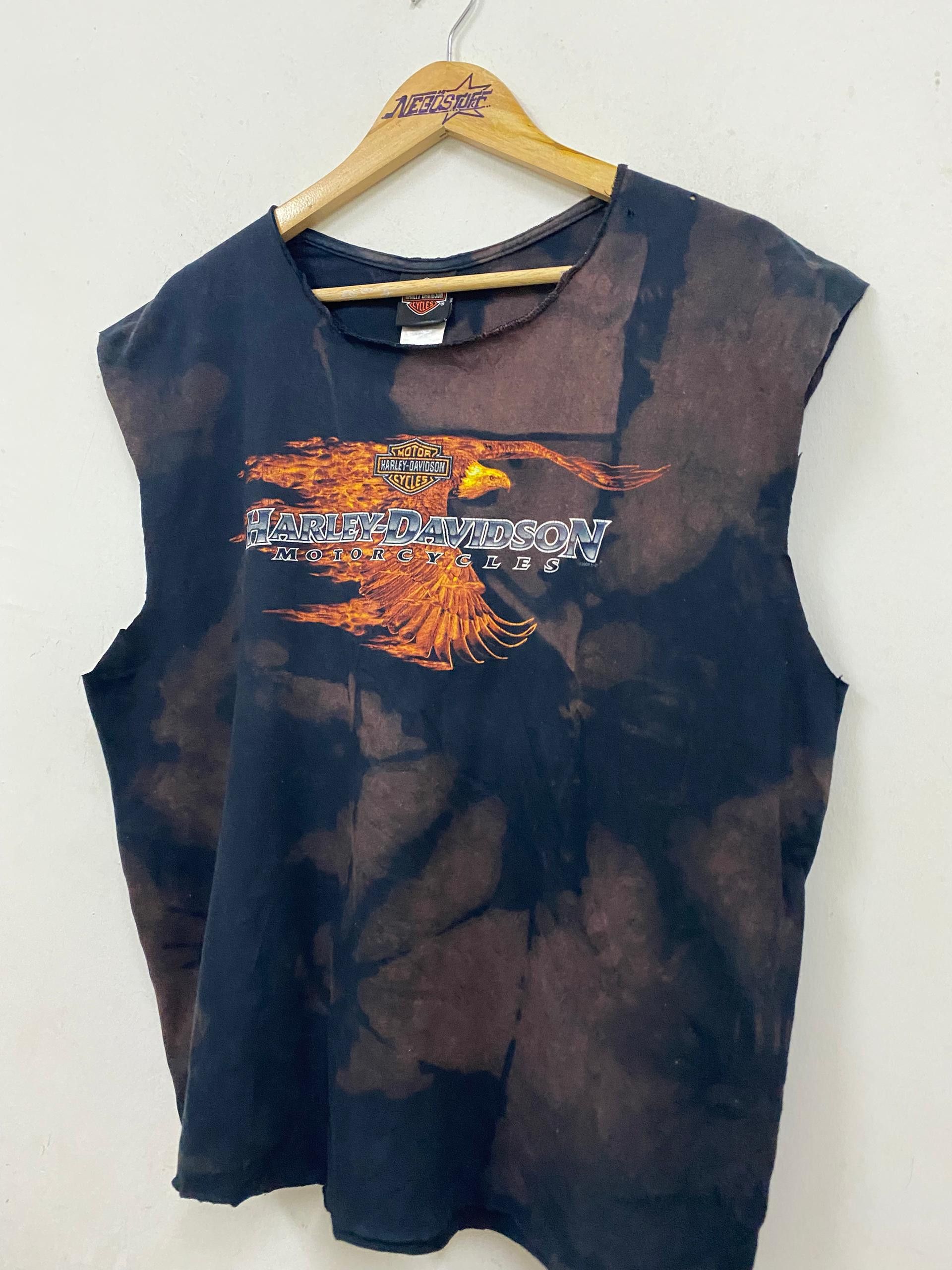 Harley Davidson VTG Harley Davidson sleeveless disstressed tee Size US XL / EU 56 / 4 - 4 Thumbnail
