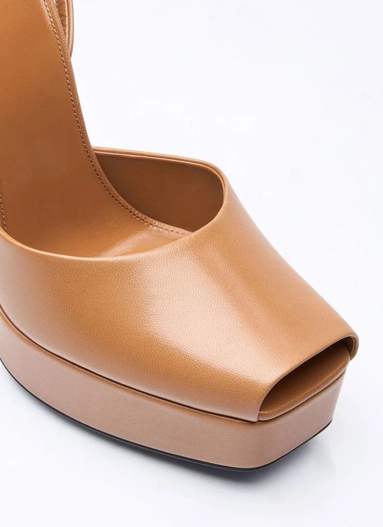o1bcso1str0226 La Scandale Platform Sandals in Brown