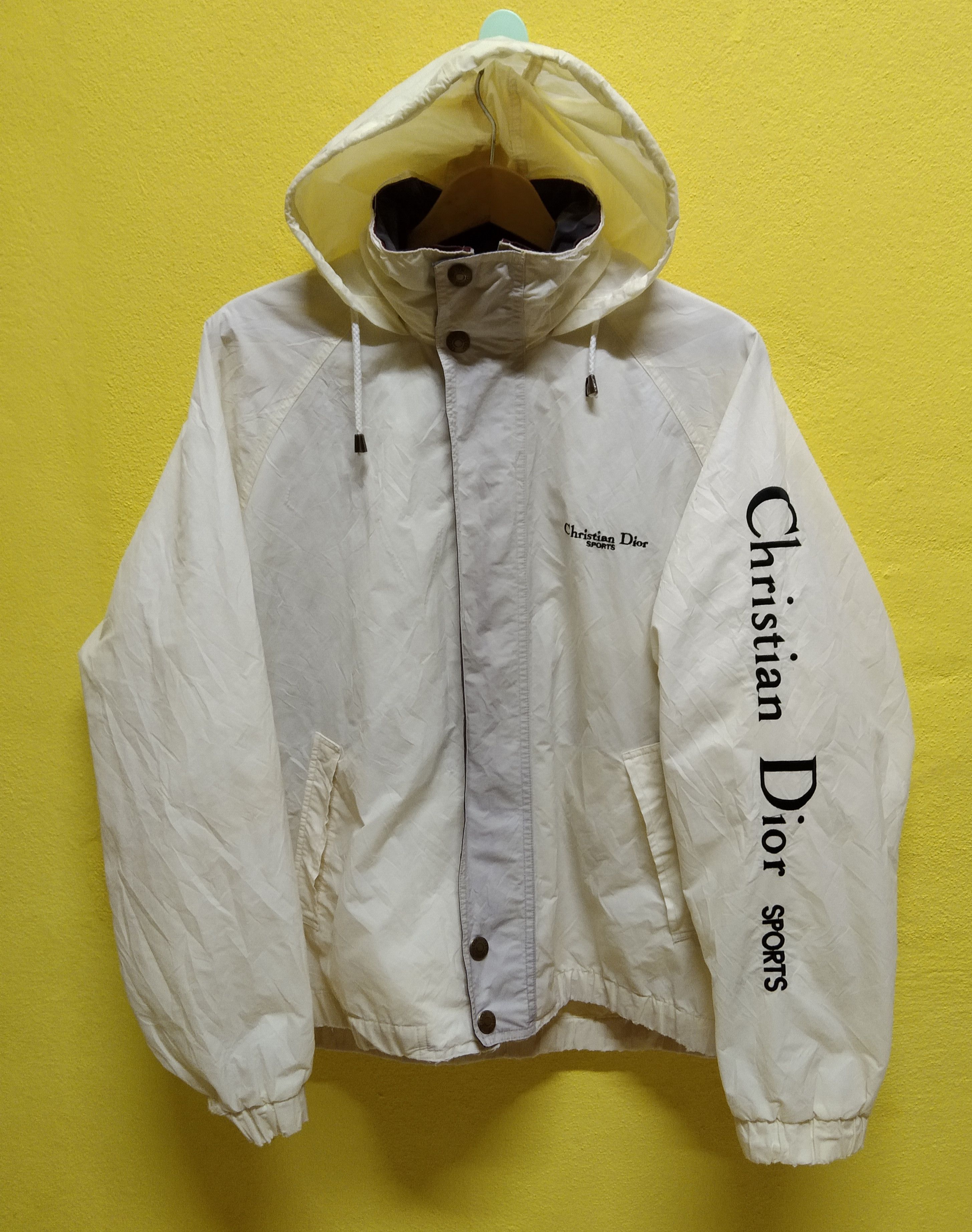 Christian Dior Monsieur Christian Dior Sports Spell Out Embroidery Hooded Jacket Size US XL / EU 56 / 4 - 2 Thumbnail