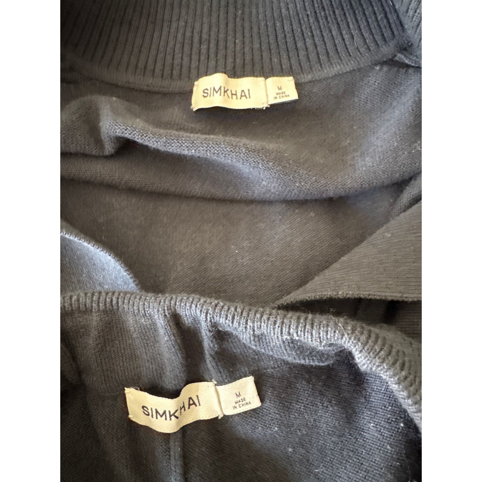 Jonathan Simkhai SIMKHAI Cotton Cashmere Joggers Midnight Blue Size Medium Size 28" / US 6 / IT 42 - 10 Thumbnail