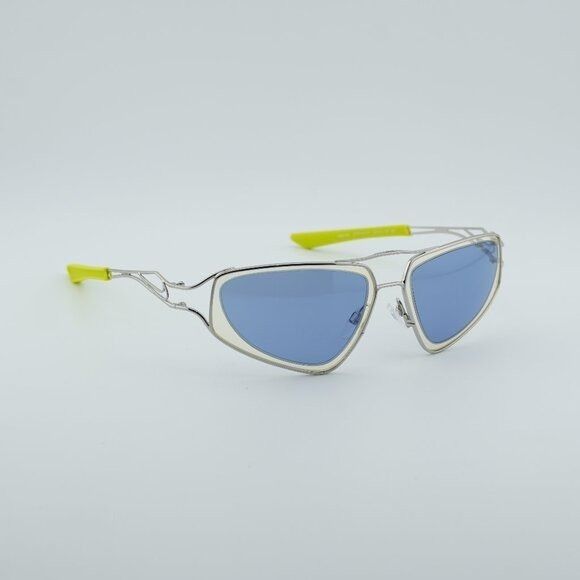 Nike NIKE VEIL EV24048 041 Sunglasses Silver Geometric Frame Size ONE SIZE - 8 Thumbnail