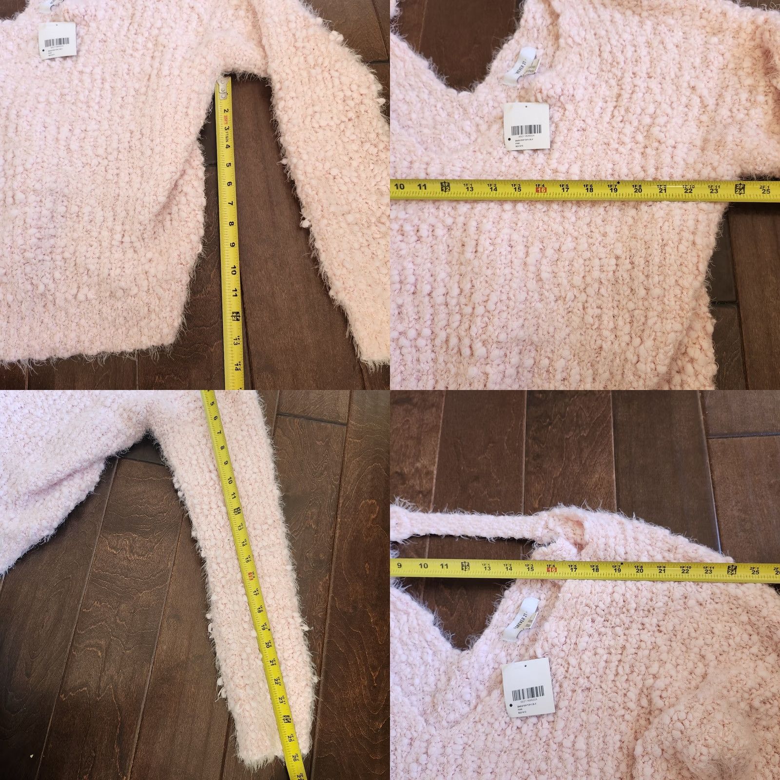 Forever 21 FOREVER 21 Pink V-Neck Keyhole Sweater 3X Plus Women Pullover Knit NWT Casual Long Sleeve Autumn Winter Sexy Womens Size XXL / US 16-18 / IT 52-54 - 9 Thumbnail