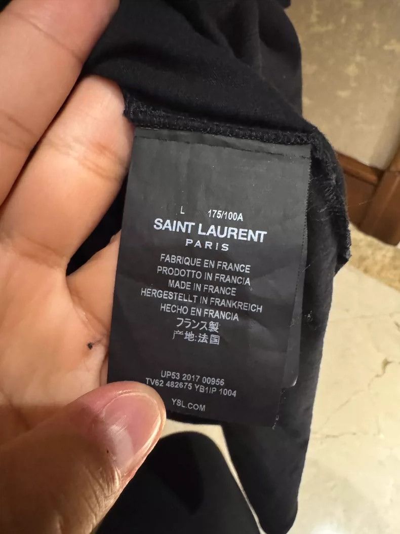 Saint Laurent Paris Saint Laurent Paris No Smoking graphic short sleeve T-shirt Size US L / EU 52-54 / 3 - 4 Thumbnail
