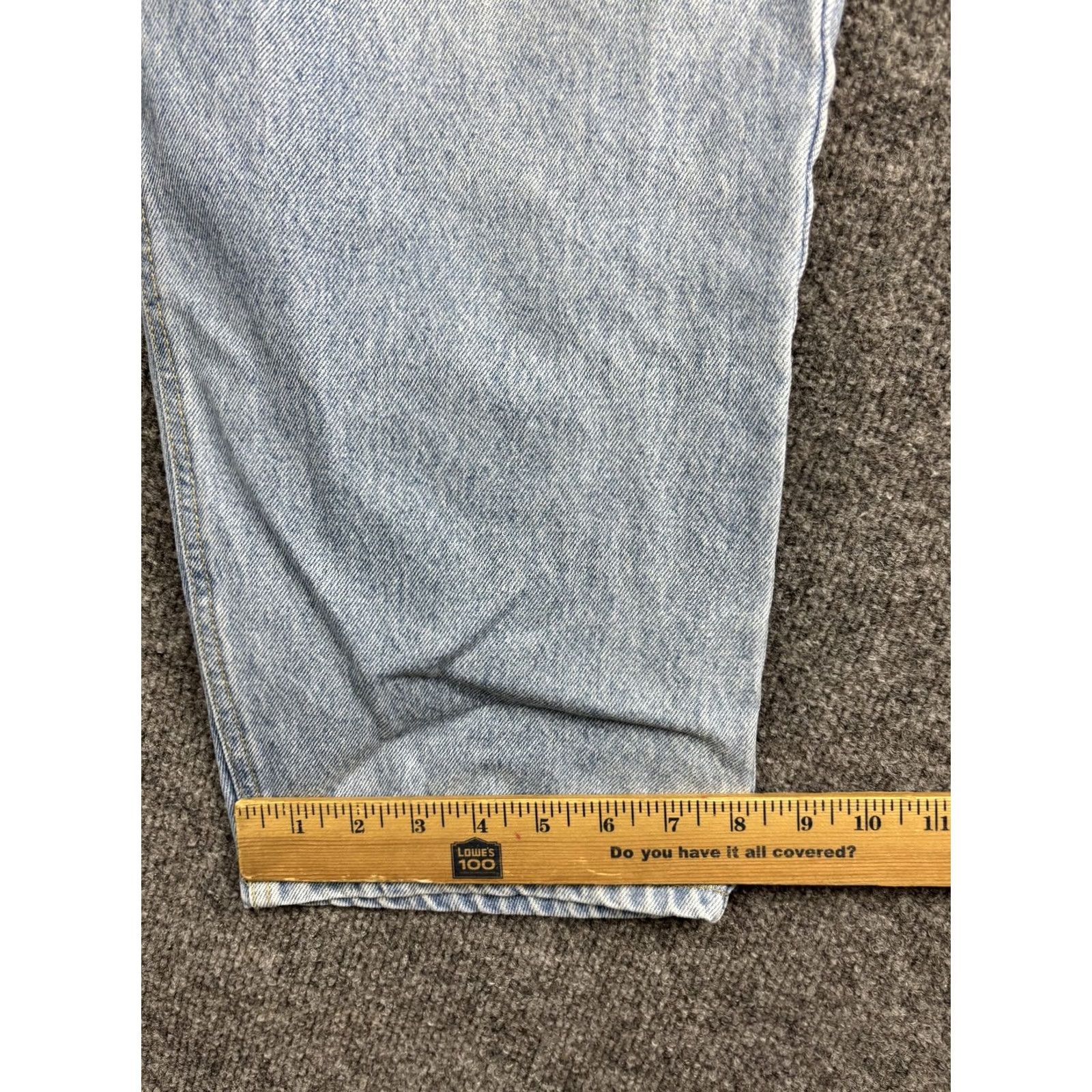 Bugle Boy VINTAGE Bugle Boy Jeans Men's 36x29 Light Wash Baggy Fit Denim Straight Pockets Logo 100% Cotton Baggy Mens Size US 36 / EU 52 - 6 Thumbnail