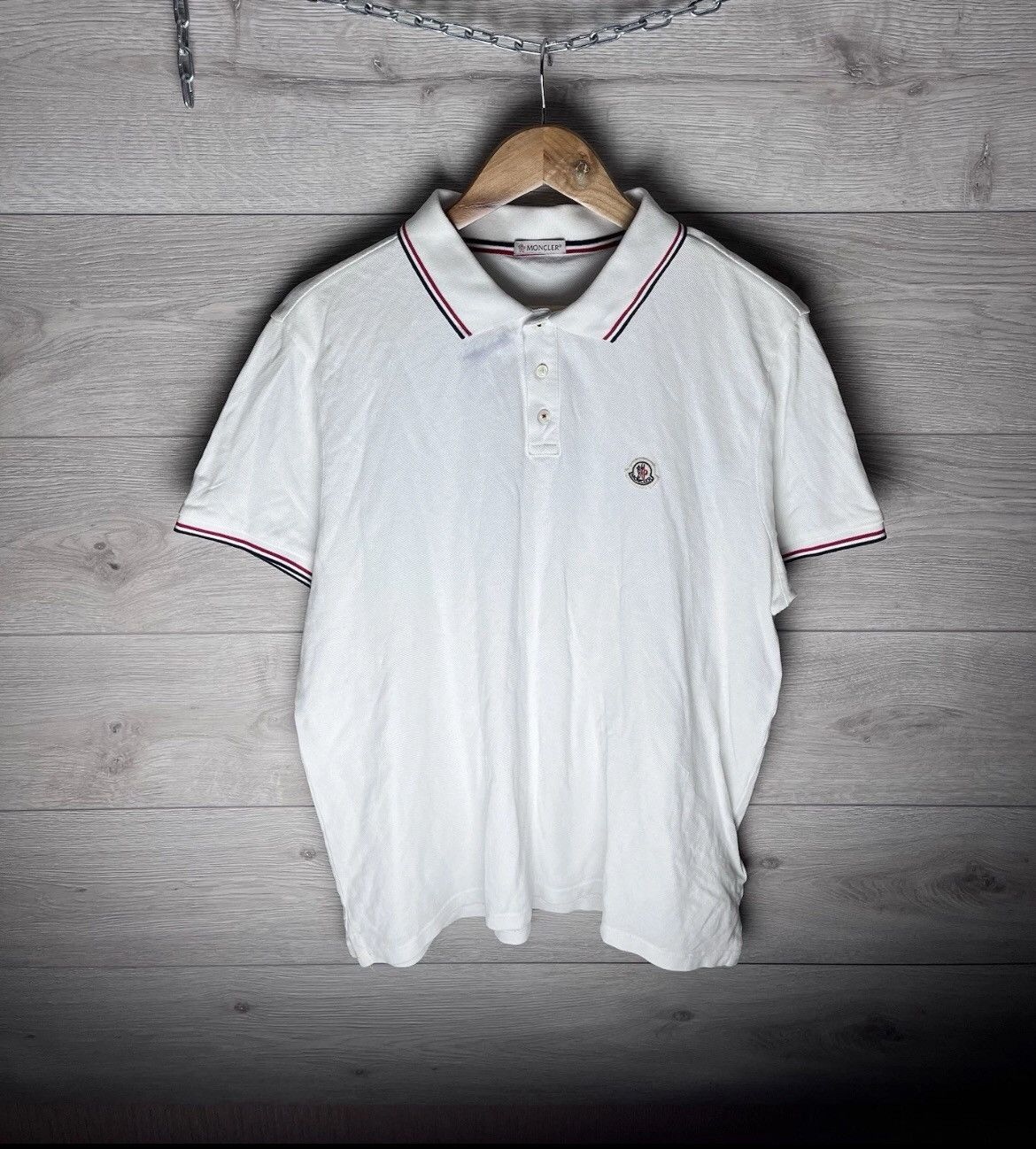 Moncler MENS POLO MONCLER SIZE XL Y2K LUXURY ORIGINAL Size US XL / EU 56 / 4 - 1 Thumbnail