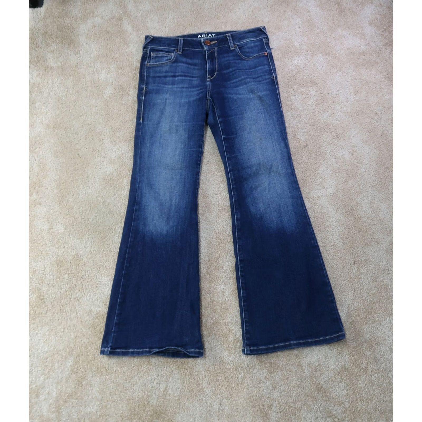 Ariat Ariat Jeans Womens 28 Regular Rise High 5-Pocket Denim Blue Bootcut Stretch Size 28" / US 6 / IT 42 - 2 Thumbnail