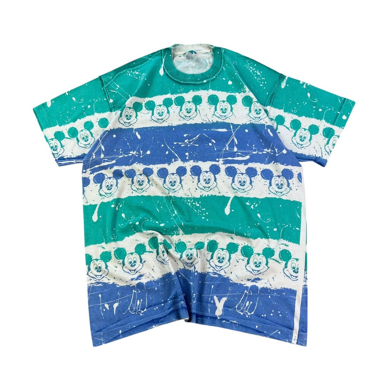 Disney VINTAGE DINSEY MICKEY ALL OVER PRINT T-SHIRT 90S MADE IN USA Size US XL / EU 56 / 4 - 1 Thumbnail