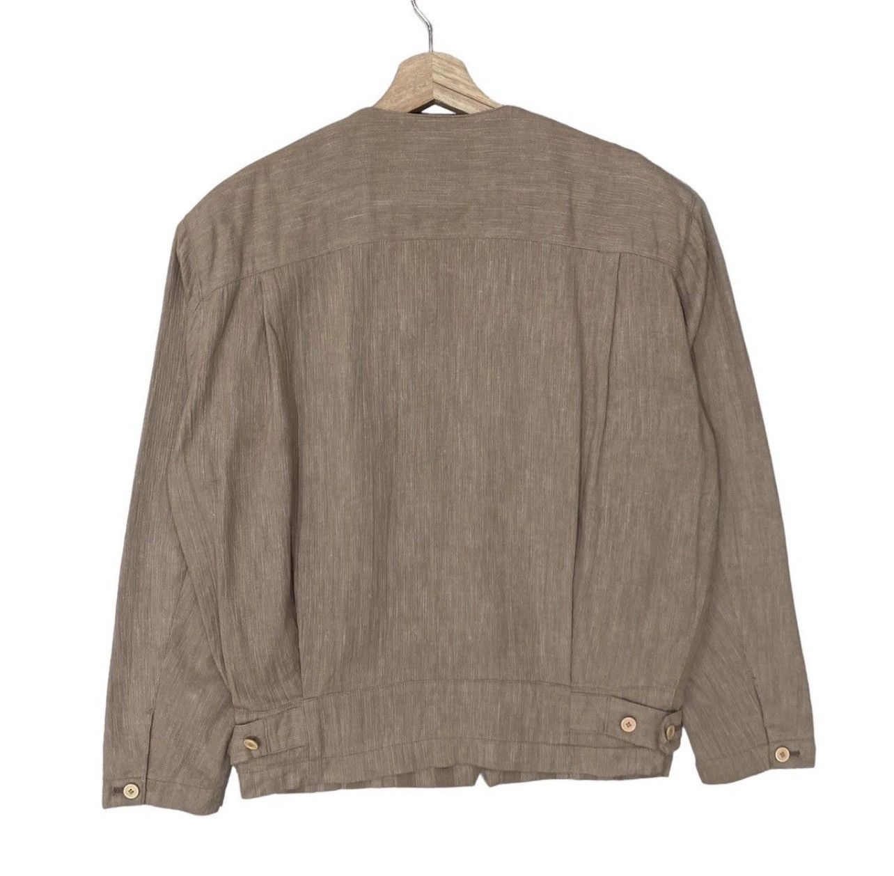 Issey Miyake 🔥Vintage 80s Issey Miyake Men Stripes Single Button Jacket Size US S / EU 44-46 / 1 - 3 Thumbnail