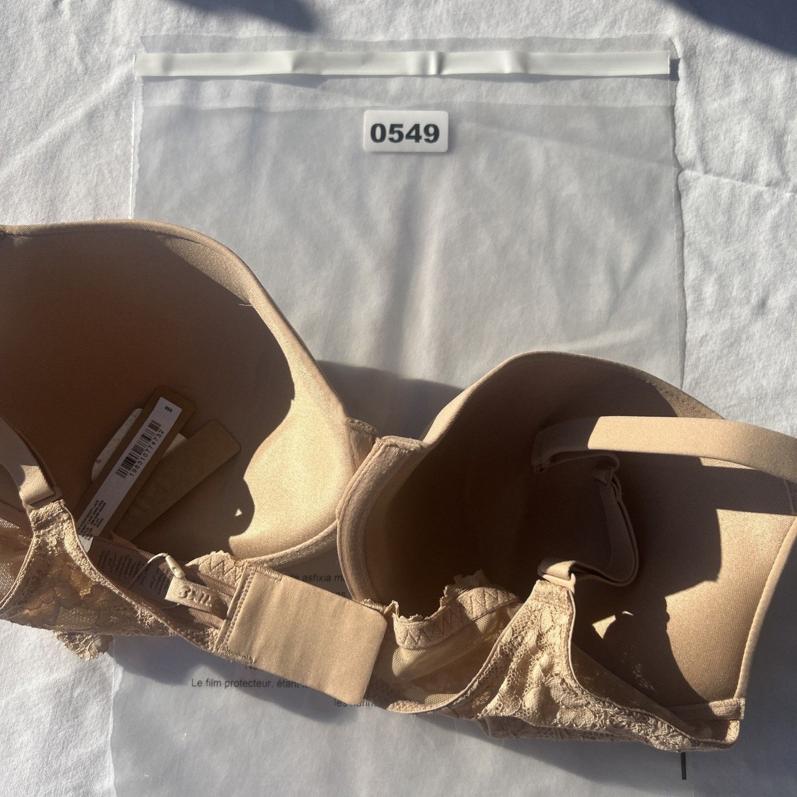 SKIMS SKIMS Fits Everybody Lace T-Shirt Bra 34DDD Clay New w tags Size ONE SIZE - 8 Thumbnail